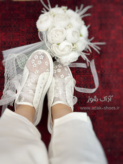 کتونی ۲cmعروس طرح شکوفه